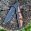 TONIFE Monarch Butterfly CKT6132 7Cr17MoV Blade TPR & PP Handle for Outdoor Camping