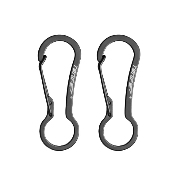 TONIFE MT2802 Carabiner, Carabiner Hook Made of High Quality Stainless Steel for Carabiner Key Rings, Carabiner Small Snap Buckle Spring Backpack Fasteners.