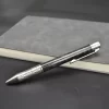 HARNDS MT1804 Prime EDC Mini Sized Pocket Pen Titanium Alloy TC4 Carbon Fiber Bolt Action Rollerball Pen with Fisher Space Pen Refill