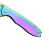 Boker Magnum Rainbow II Frame Lock Folding Knife with Half-serrated Blade for Camping, Hiking and Outdoor Survival