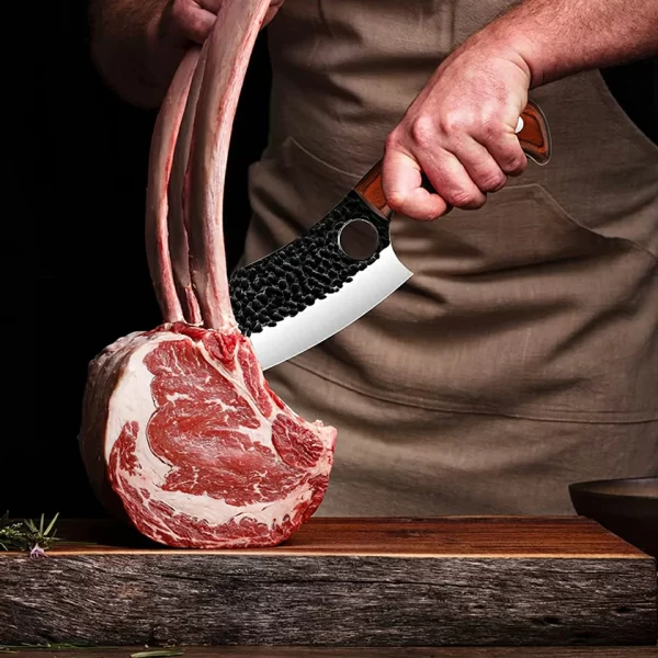11 TONIFE TSK1010 Butcher Knife, Meat Cleaver Knife for Home Cooking, Outdoor Camping BBQ