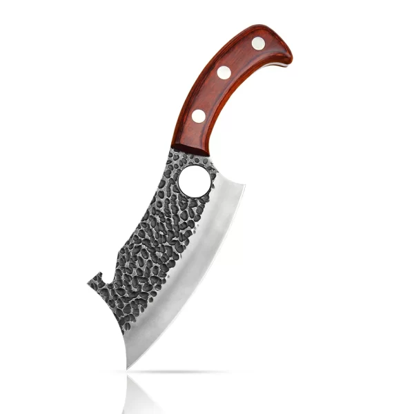 正面 TONIFE TSK1010 Butcher Knife, Meat Cleaver Knife for Home Cooking, Outdoor Camping BBQ